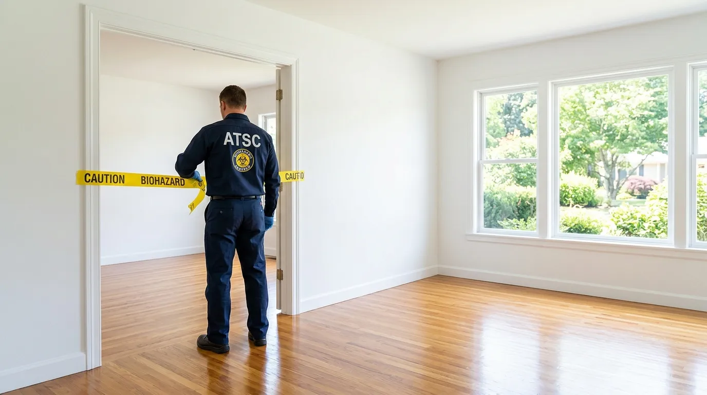 Certified biohazard cleanup crew performing Decomposition Cleanup in Echo Park